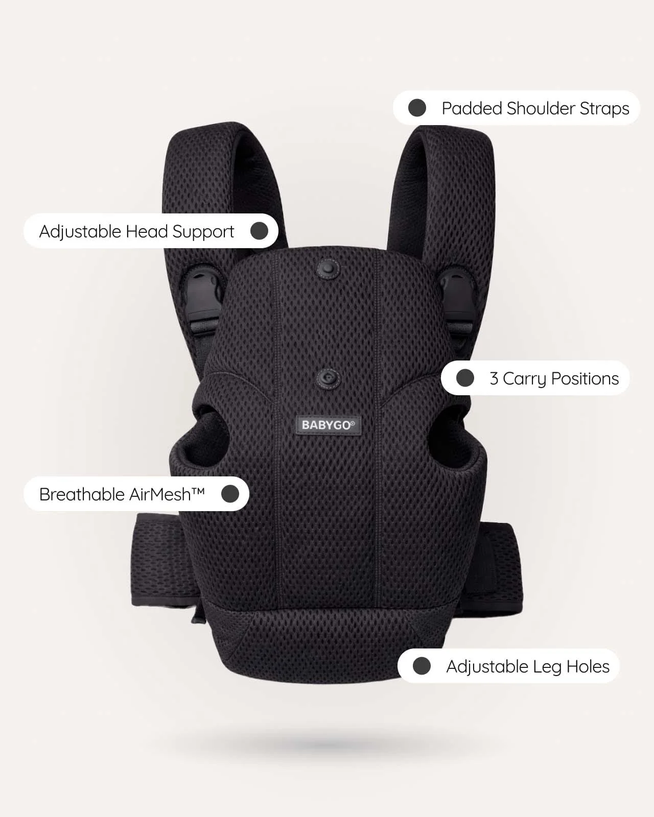 BABYGO® AirMesh™ Baby Carrier - Image 2
