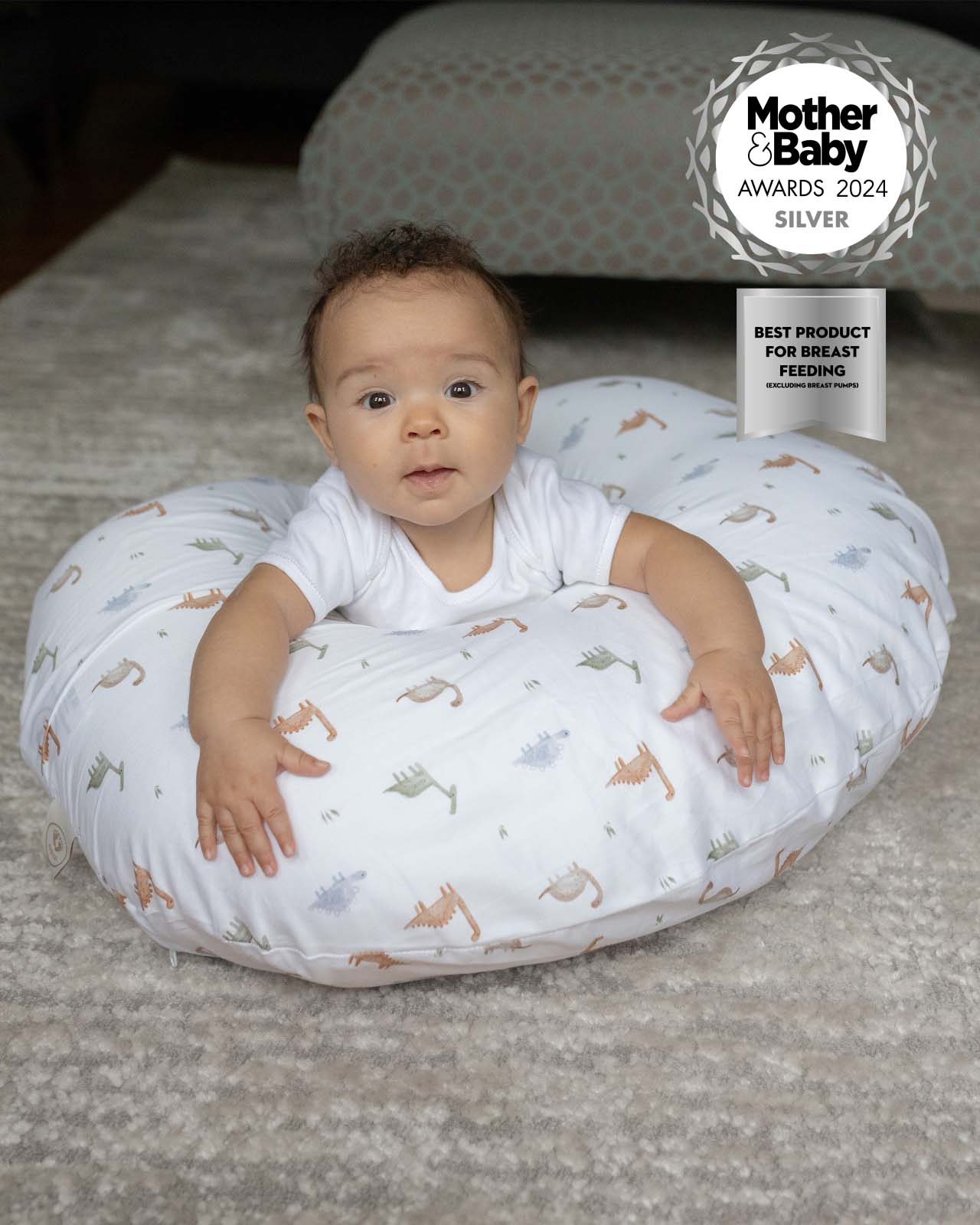 BABYGO® Dinosaur Nursing Pillow No Box - Image 2