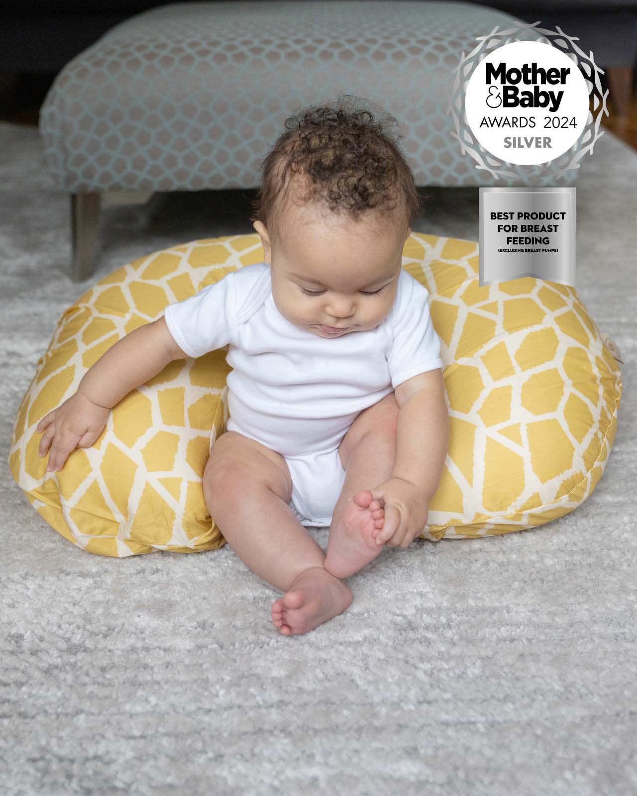 BABYGO® Giraffe Nursing Pillow Cover - Image 4