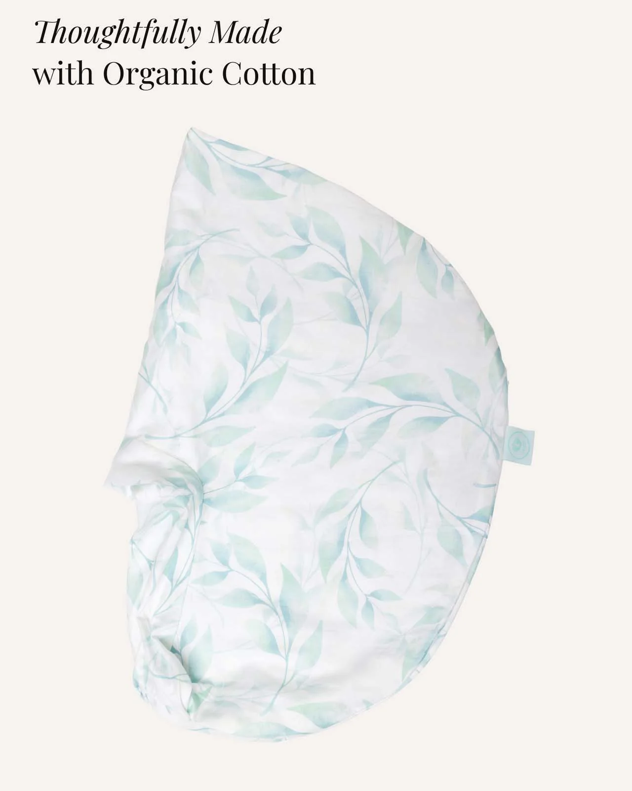 BABYGO® Green Leaf Nursing Pillow Cover - Image 3