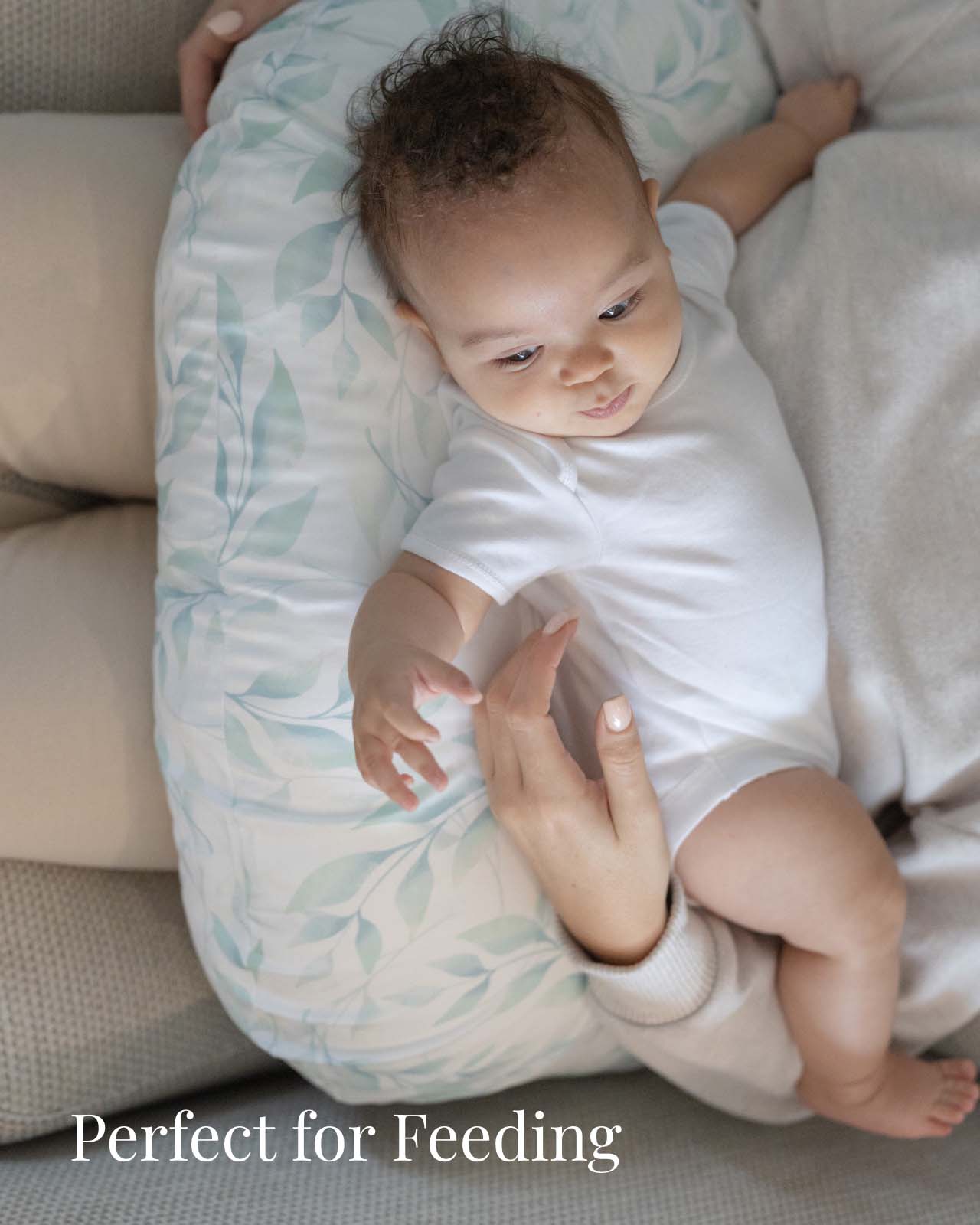 BABYGO® Green Leaf Nursing Pillow No Box - Image 3