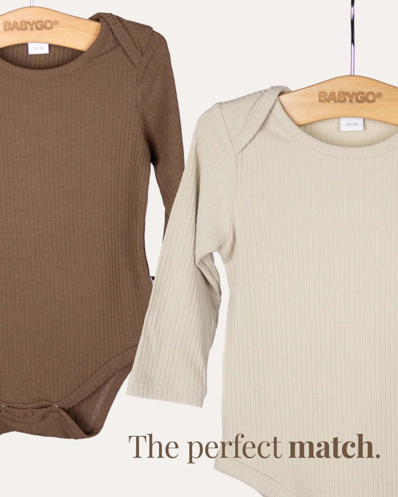 BABYGO® Long Sleeve Baby Bodysuit | 2 Pack - Image 5
