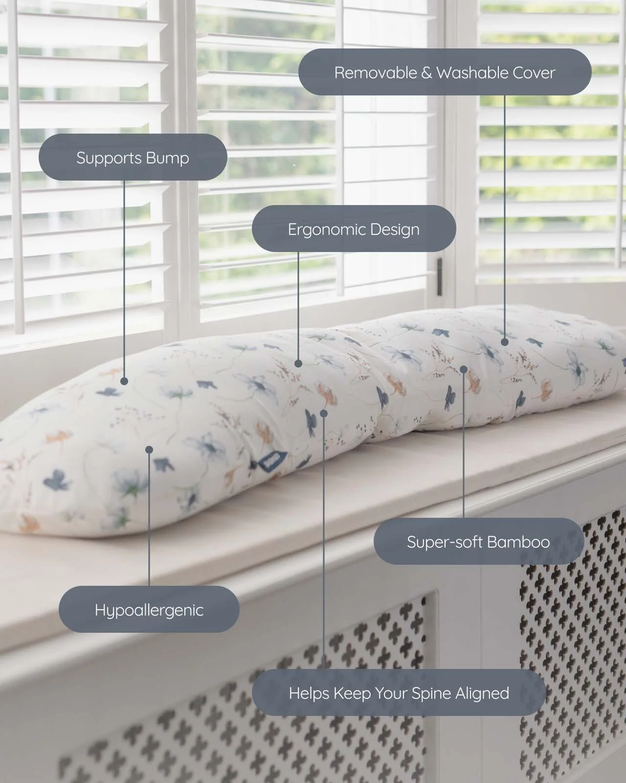 BABYGO® Moon Pregnancy Pillow - Image 4