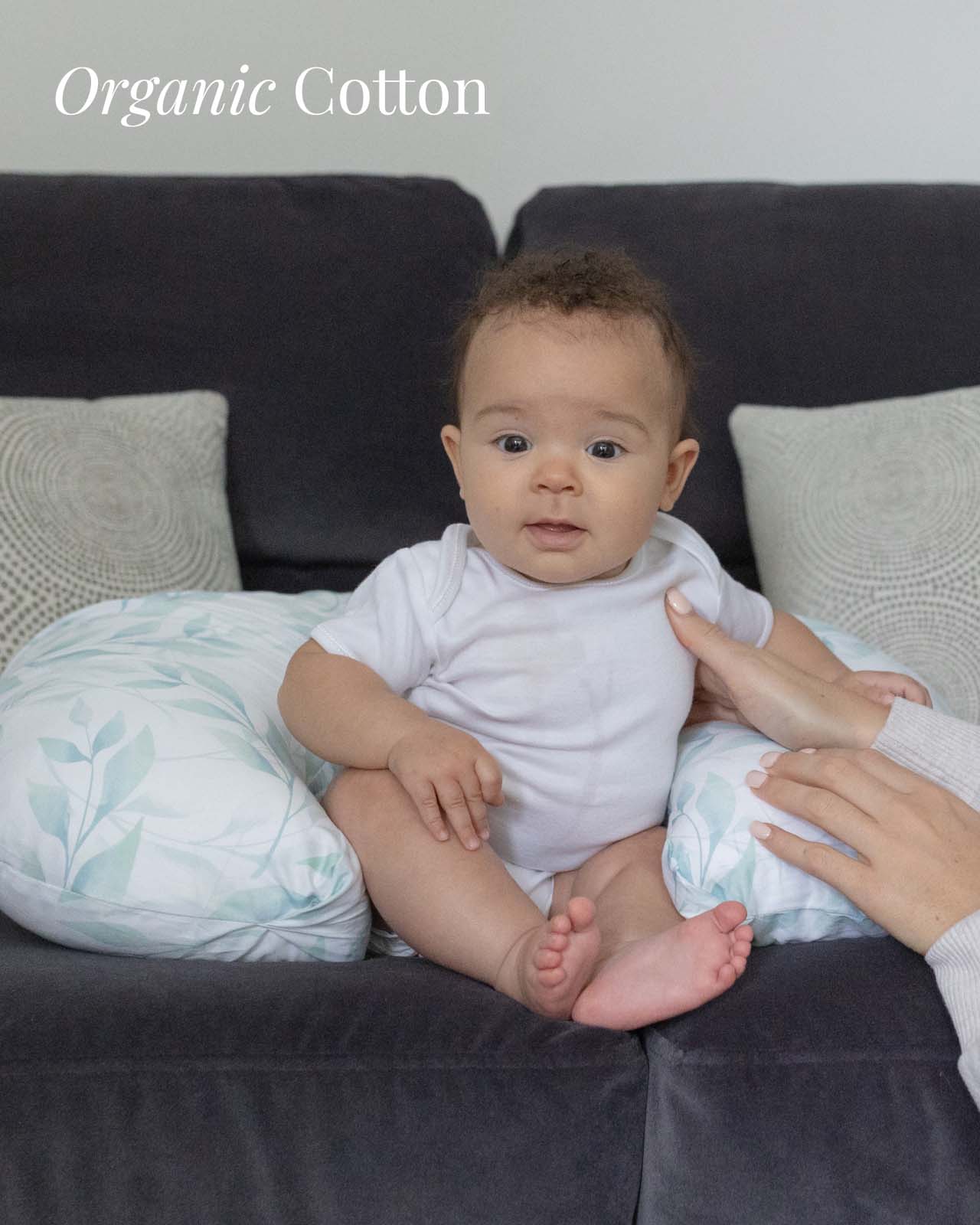 BABYGO® Green Leaf Nursing Pillow - Image 4