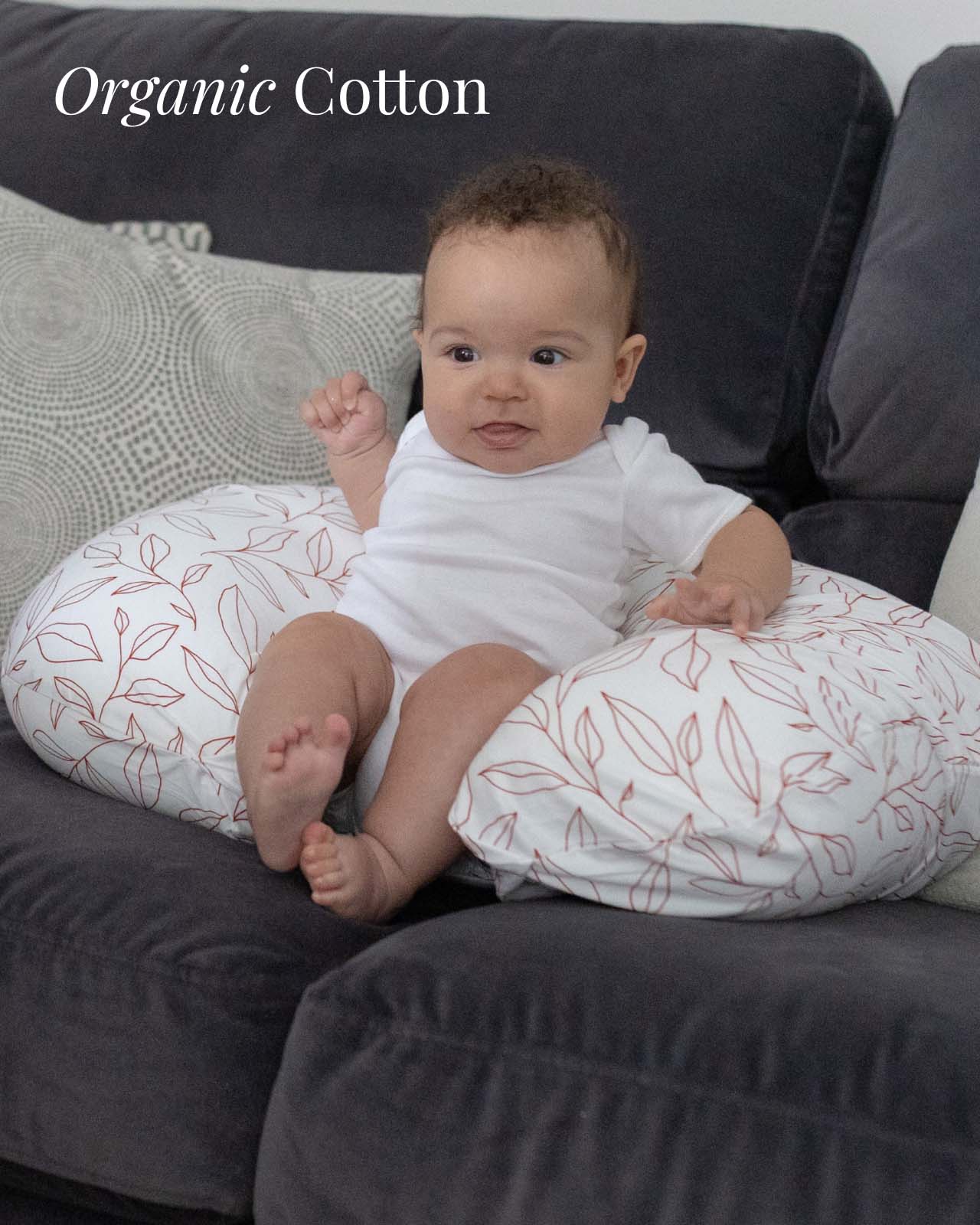 BABYGO® Orange Leaf Nursing Pillow - Image 4