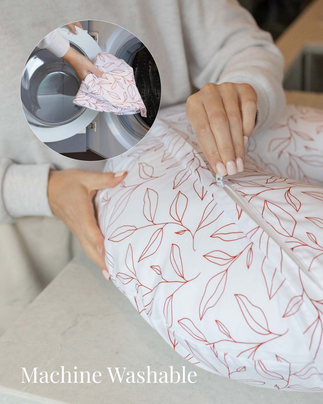 BABYGO® Orange Leaf Nursing Pillow - Image 5