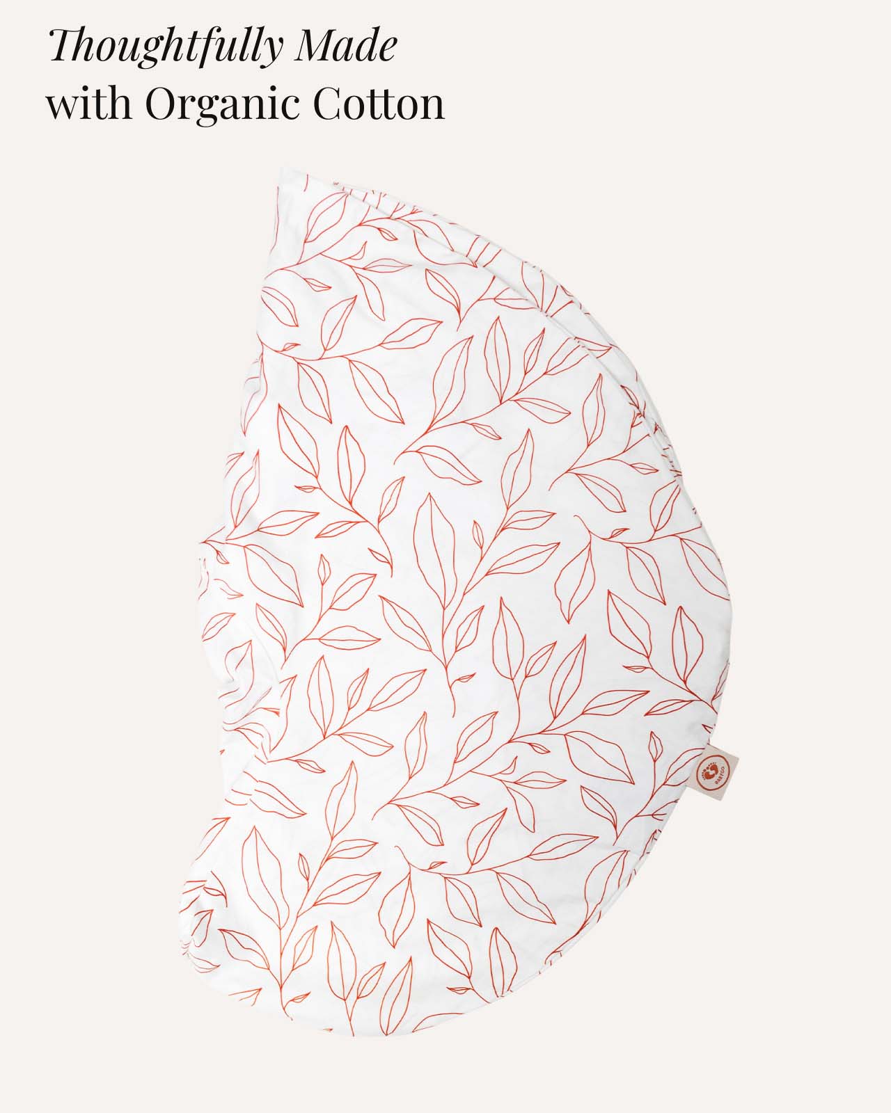 BABYGO® Orange Leaf Nursing Pillow Cover - Image 3