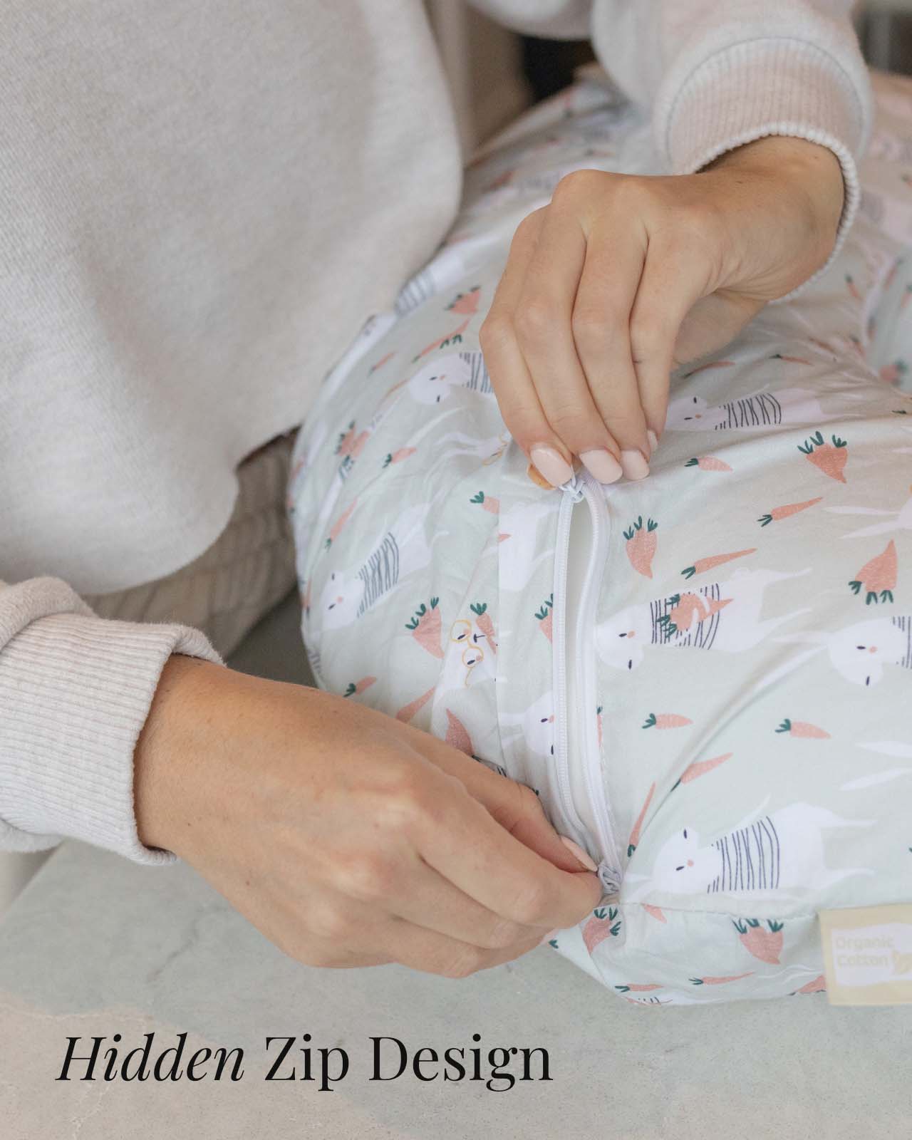 BABYGO® Rabbit Nursing Pillow Cover - Image 2