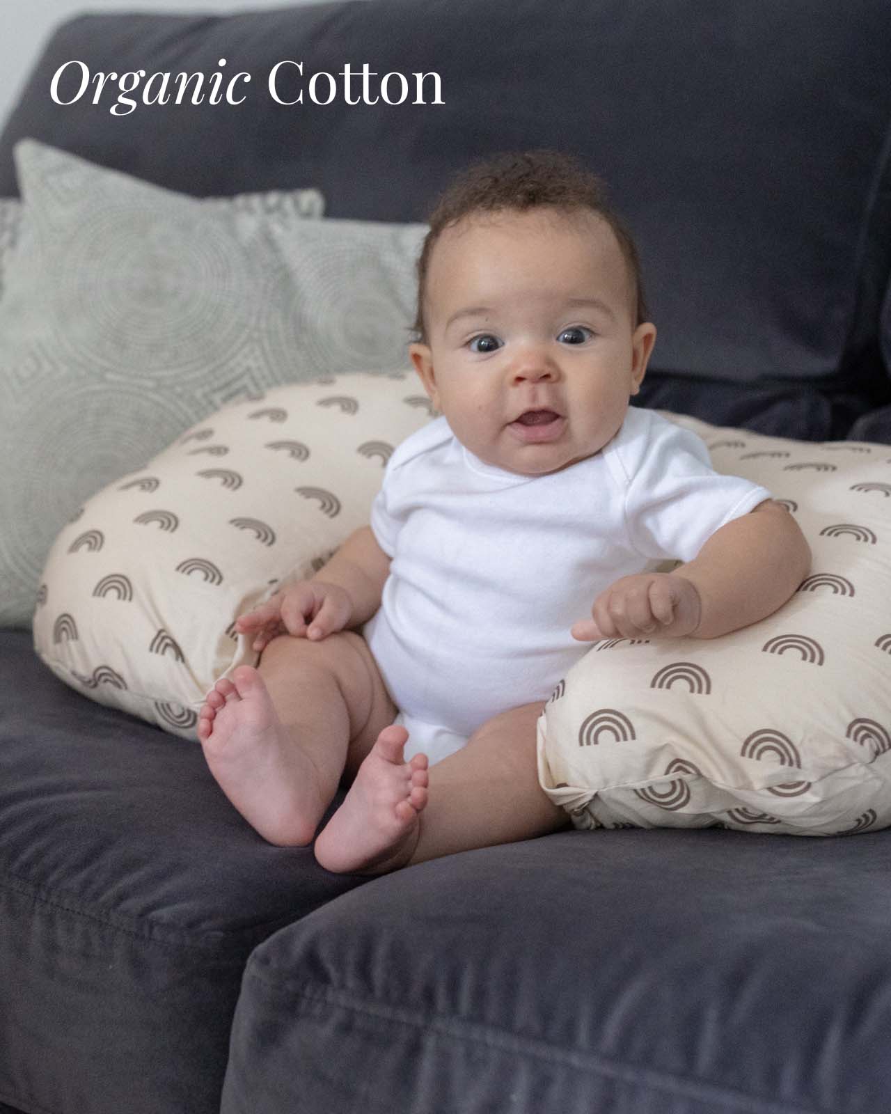 BABYGO® Rainbow Nursing Pillow No Box - Image 4