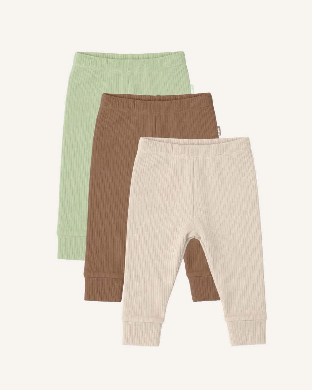 BABYGO® Ribbed Baby Leggings | 3 Pack