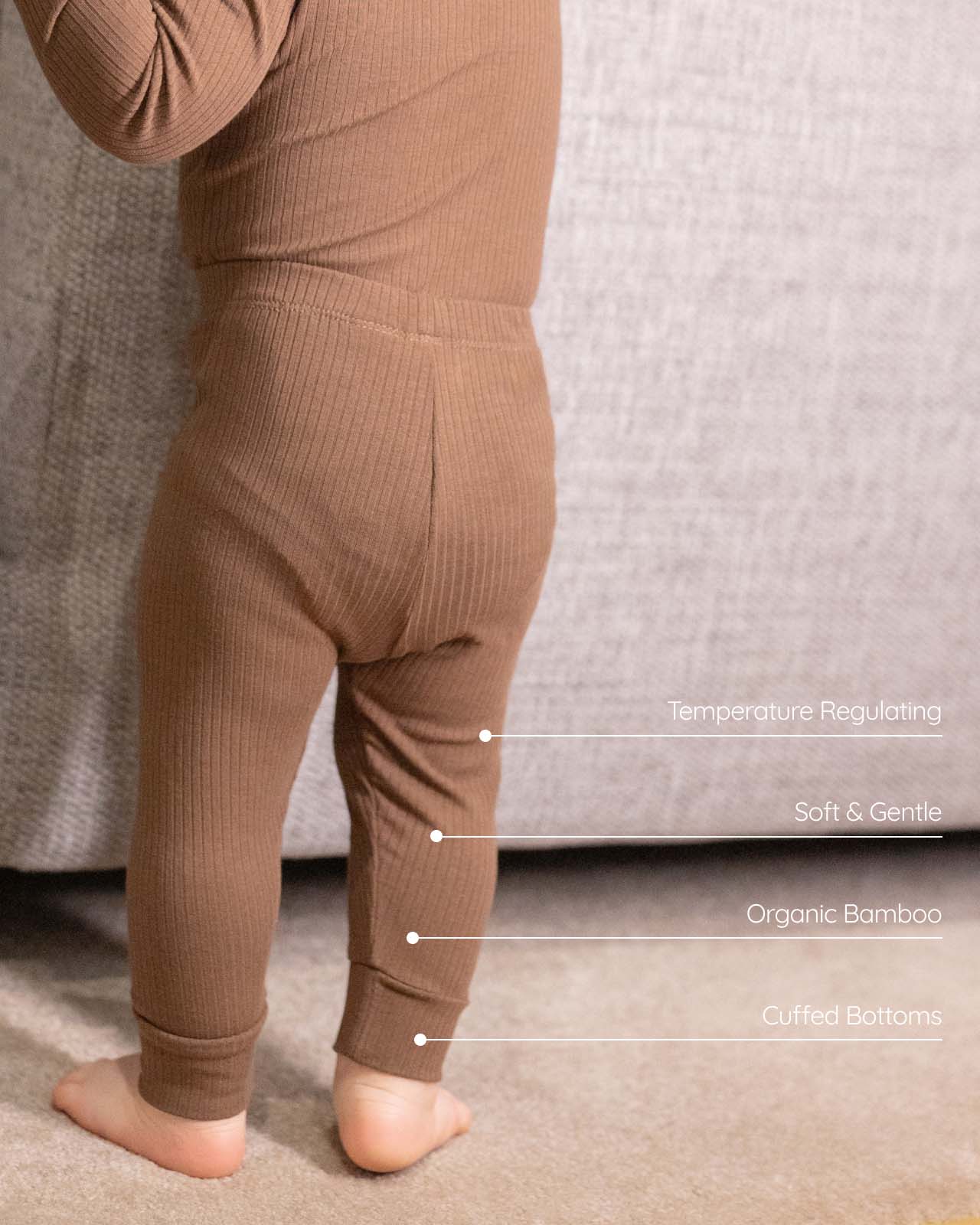 BABYGO® Ribbed Baby Leggings - Image 2
