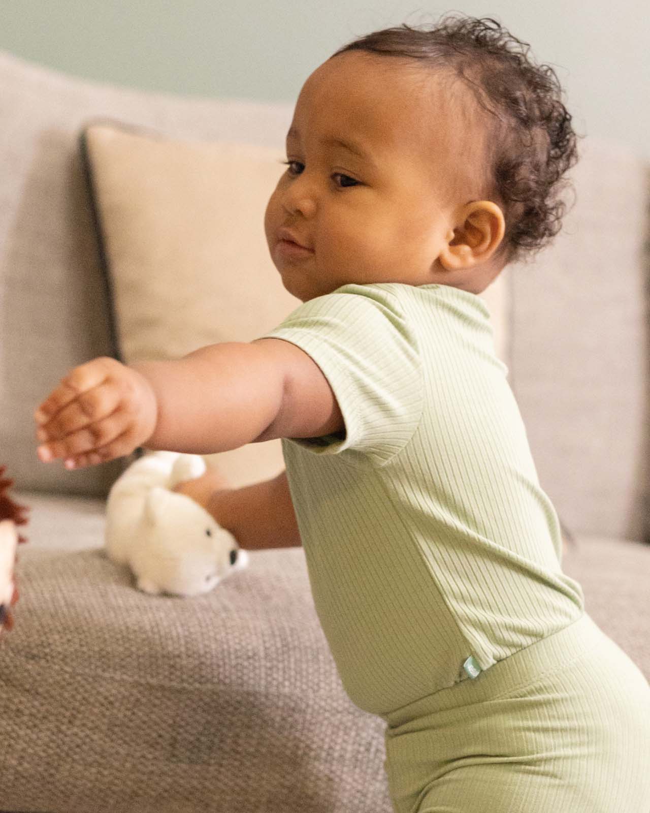 BABYGO® Short Sleeve Baby Bodysuit | 2 Pack - Image 3