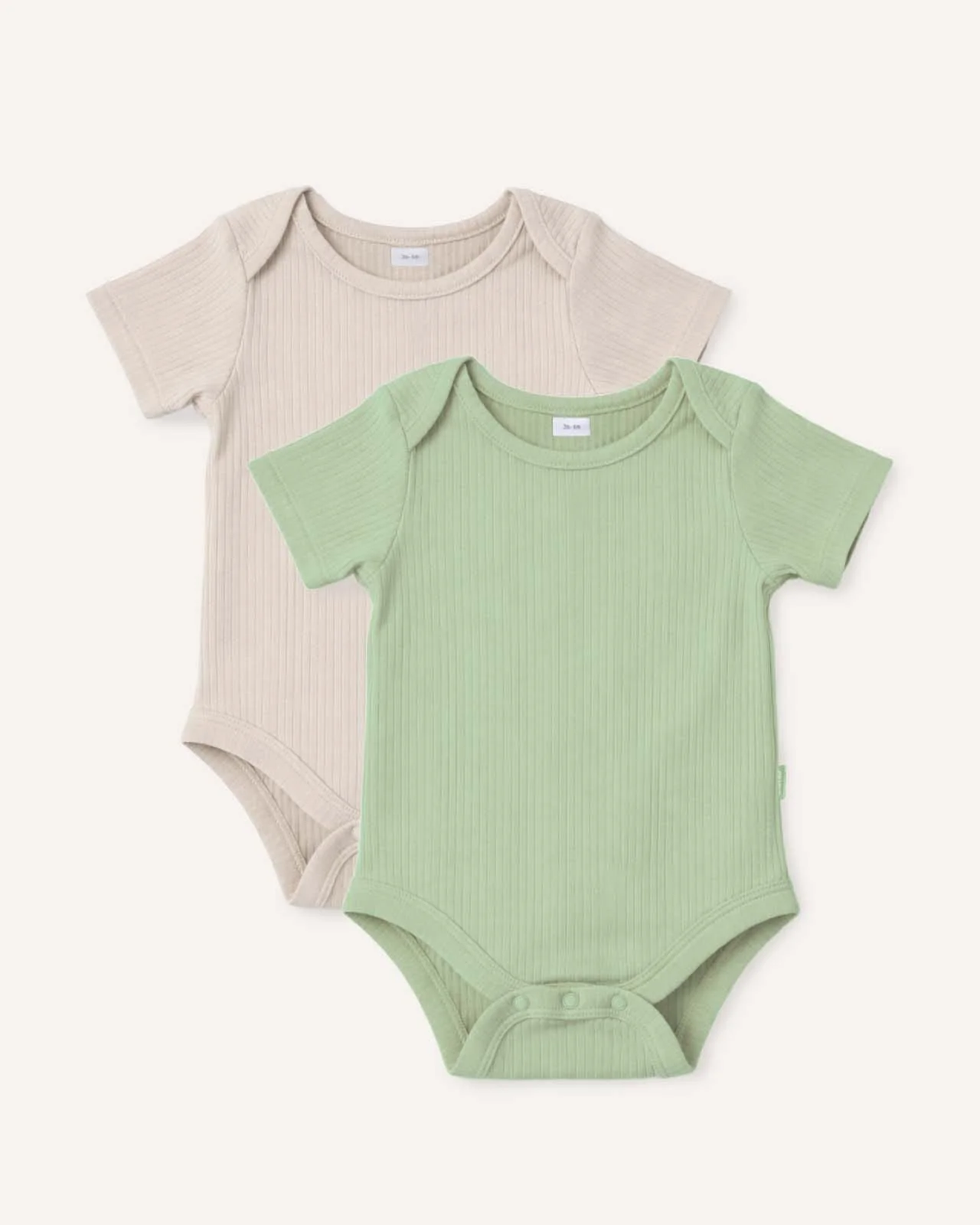 BABYGO® Short Sleeve Baby Bodysuit | 2 Pack