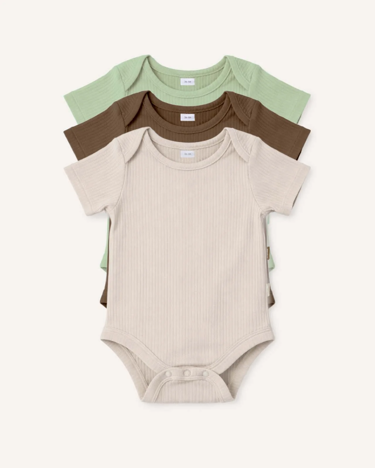 BABYGO® Short Sleeve Baby Bodysuit | 3 Pack