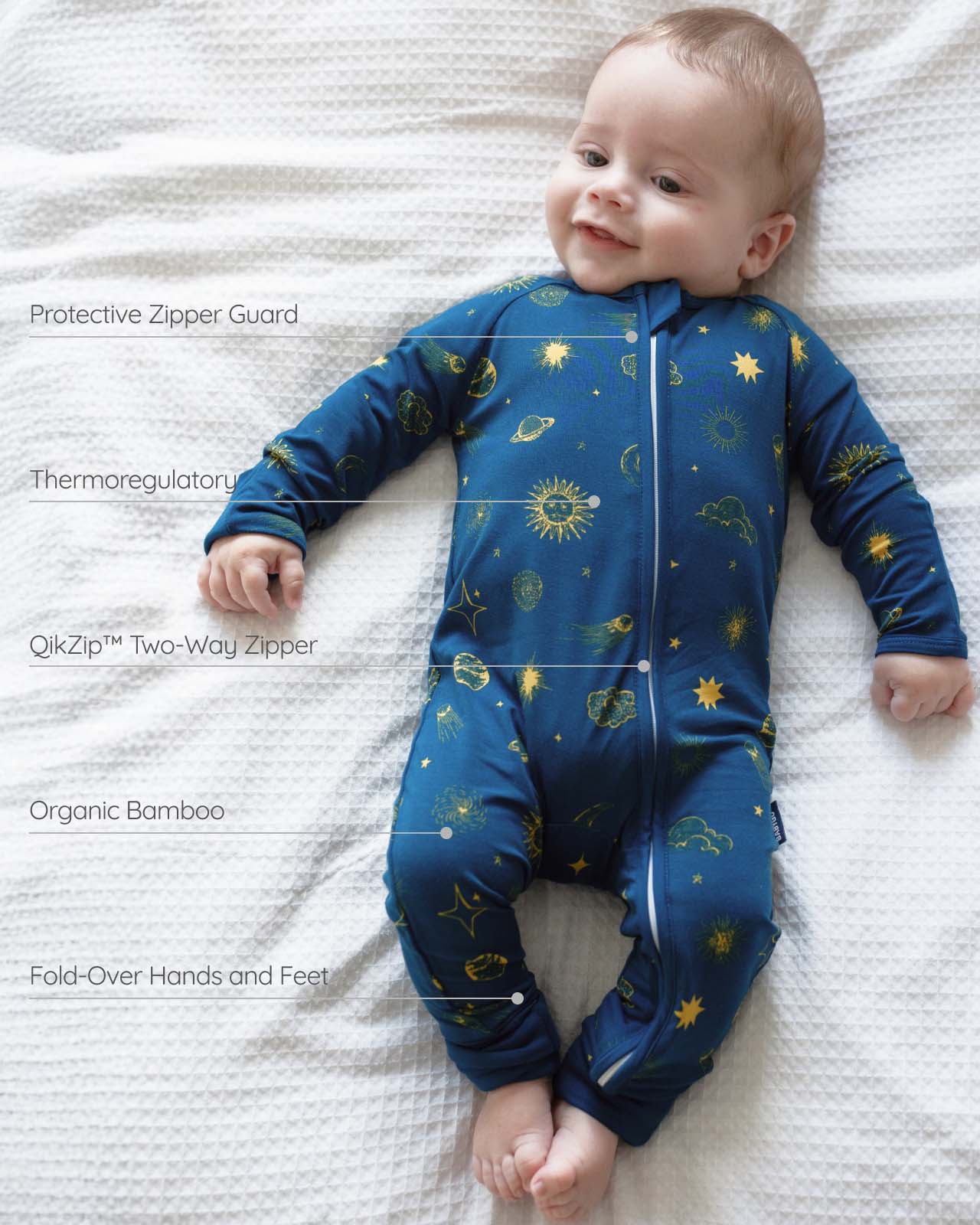 BABYGO® Zip Sleepsuit | 2 Pack - Image 4