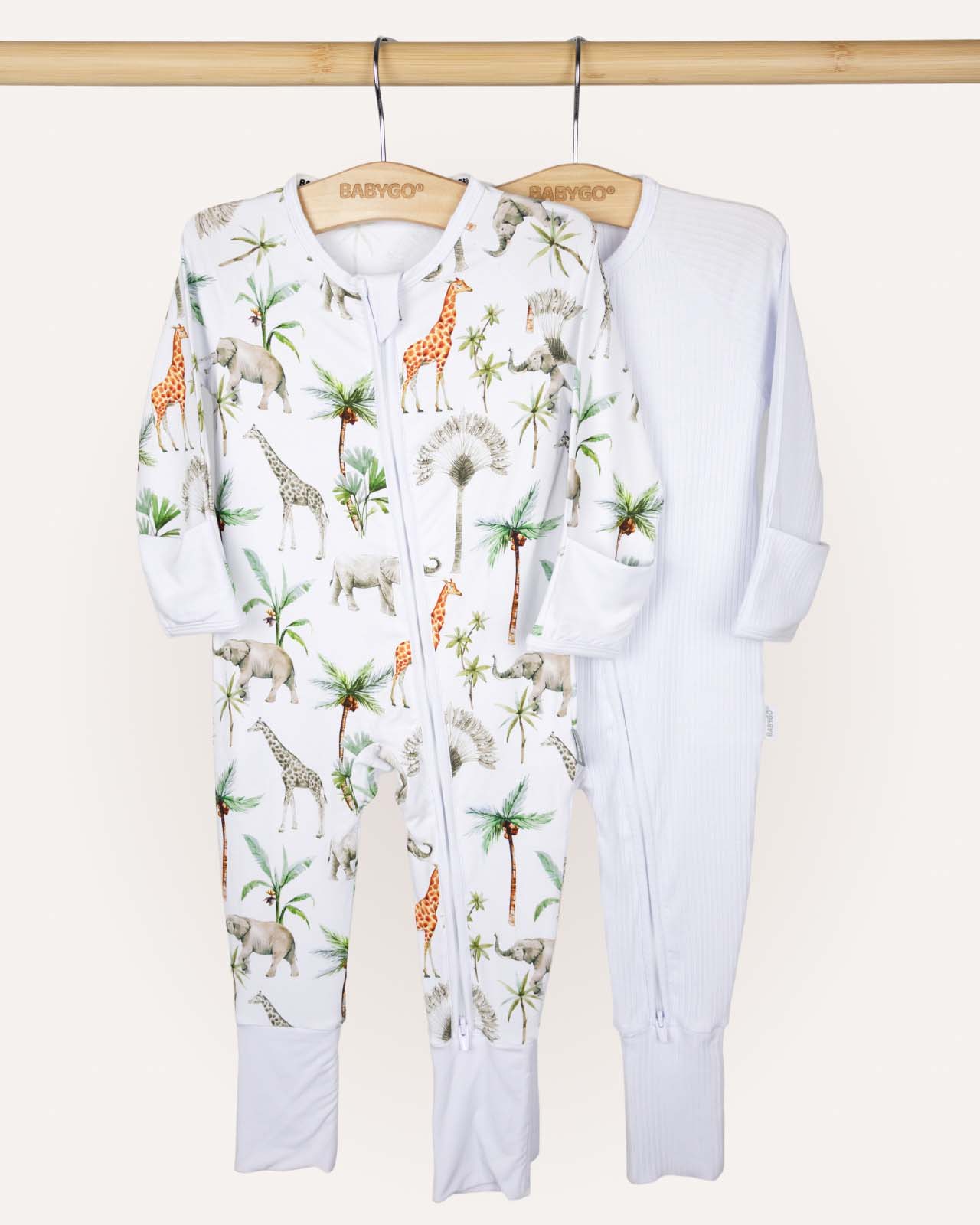 BABYGO® Zip Sleepsuit | 2 Pack