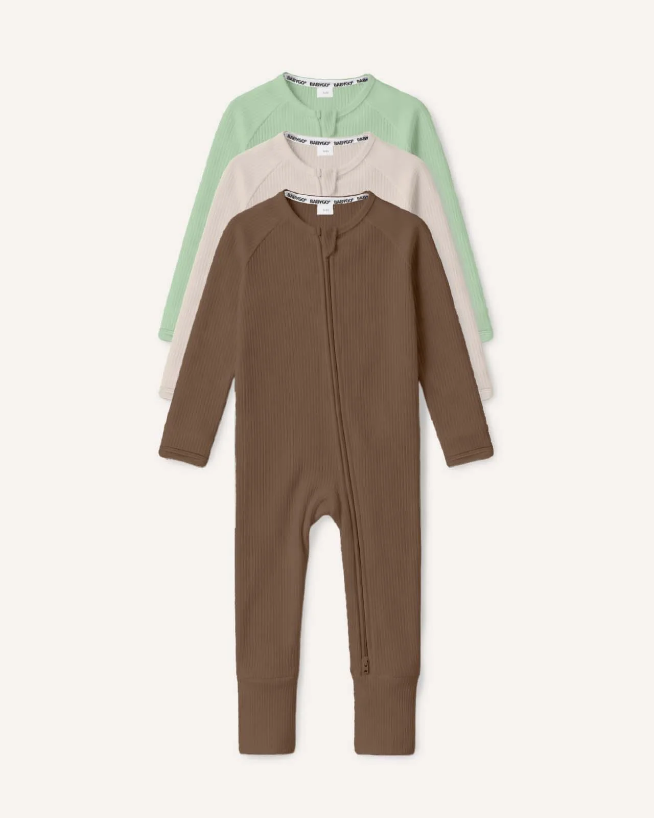 BABYGO® Zip Sleepsuit | 3 Pack