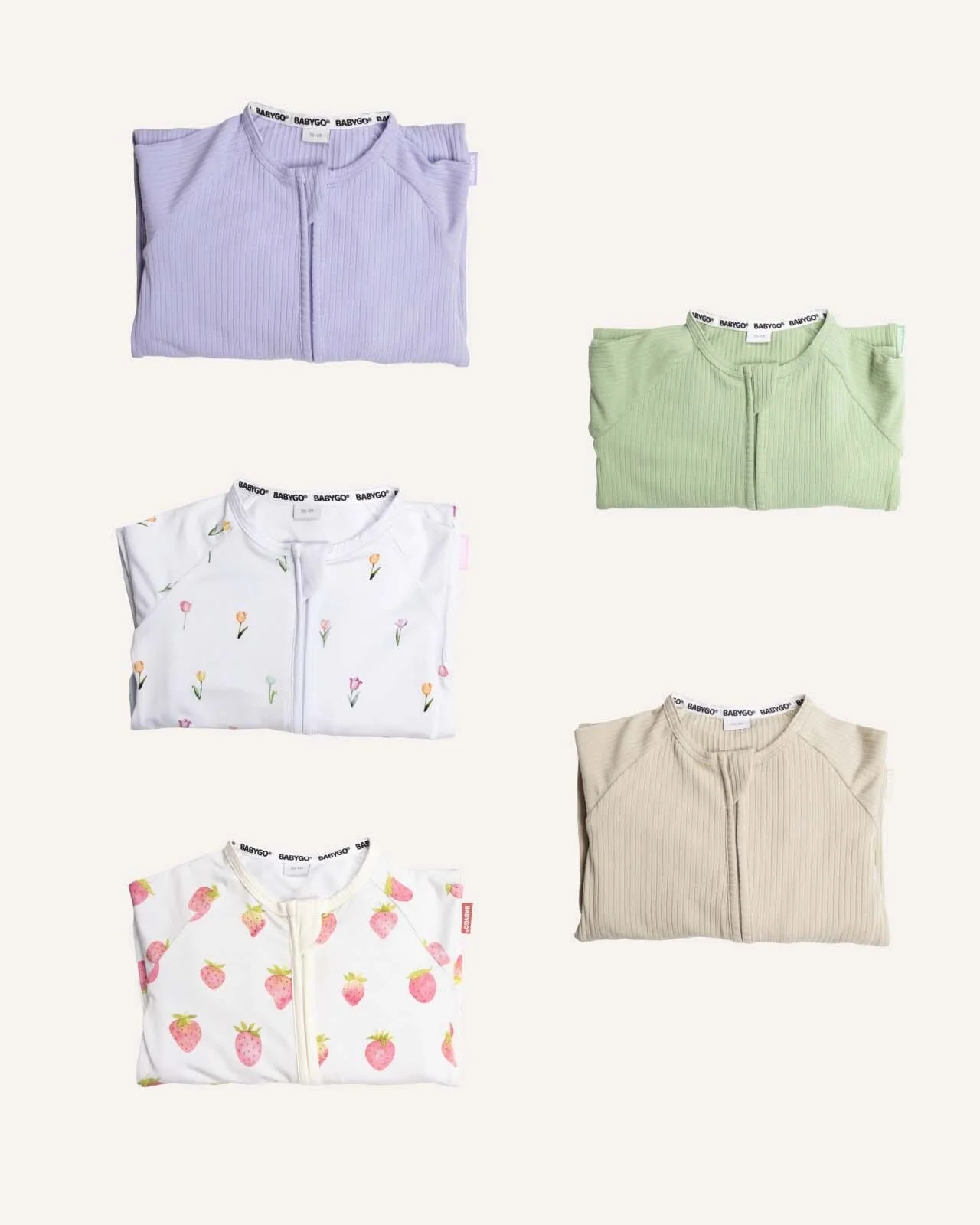 BABYGO® Zip Sleepsuit | 5 Pack | Summer Edit - Image 5
